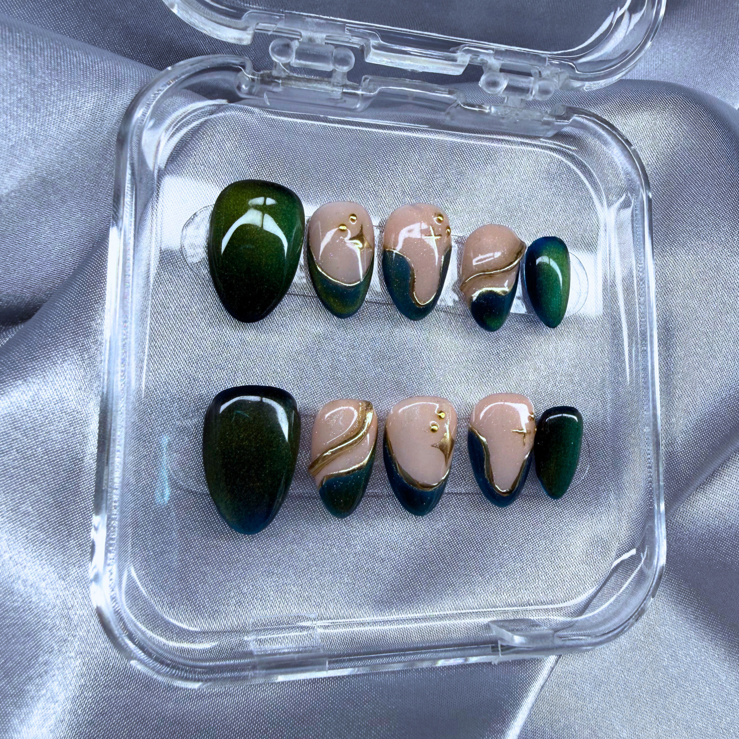 Press-On Toe Nail Set