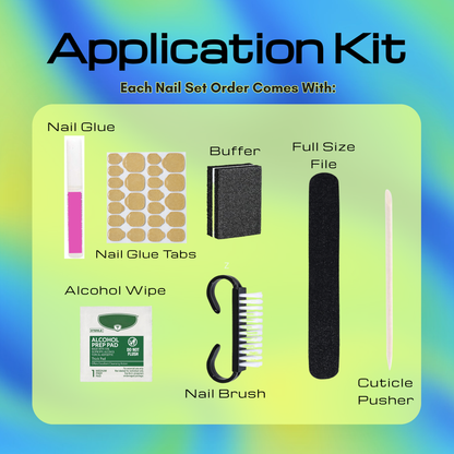 Application kit included with each nail set